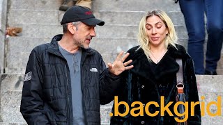 Lady Gaga joins Todd Phillips on the famous Joker stairs for 'Joker 2' filming in the Big Apple