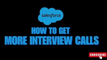 Not getting Interview Calls || what to do || Salesforce Interview Preparation #salesforceinterview