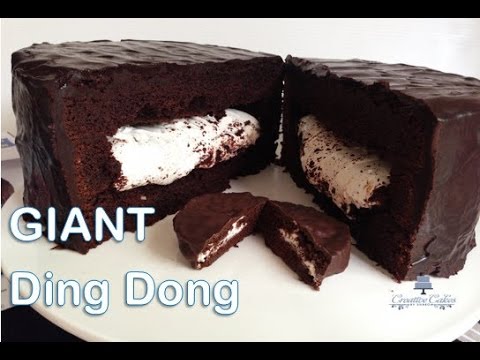 How To Make A Giant Ding Dong From Creative Cakes By Sharon Youtube