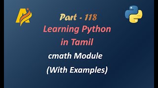 Python Programming in Tamil | cmath Module with Examples