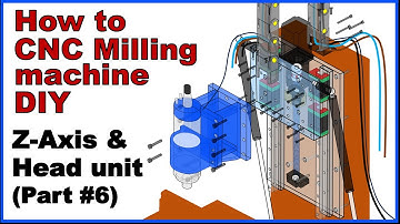 How to CNC milling machine DIY, Z-axis & Spindle head unit (Part#6)