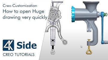 Creo Customization: How to open Creo drawing very quickly