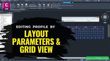 7.7B Editing Profile Using Layout Parameters and Profile Grid View in Civil 3d | Advanced Civil 3d