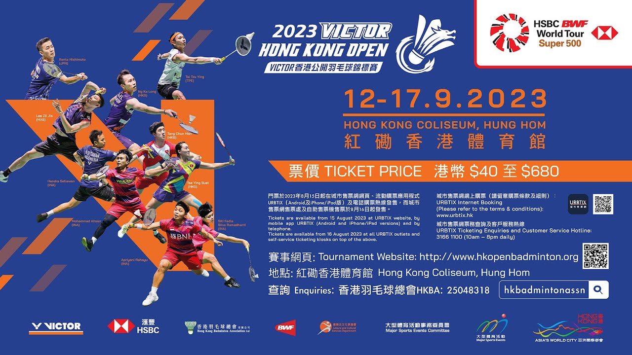 VICTOR Hong Kong Open Badminton Championships