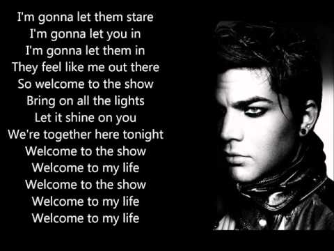 Adam Lambert - Welcome to the Show feat  Laleh LYRICS VIDEO