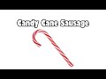 Peppermint Candy Cane Sausage