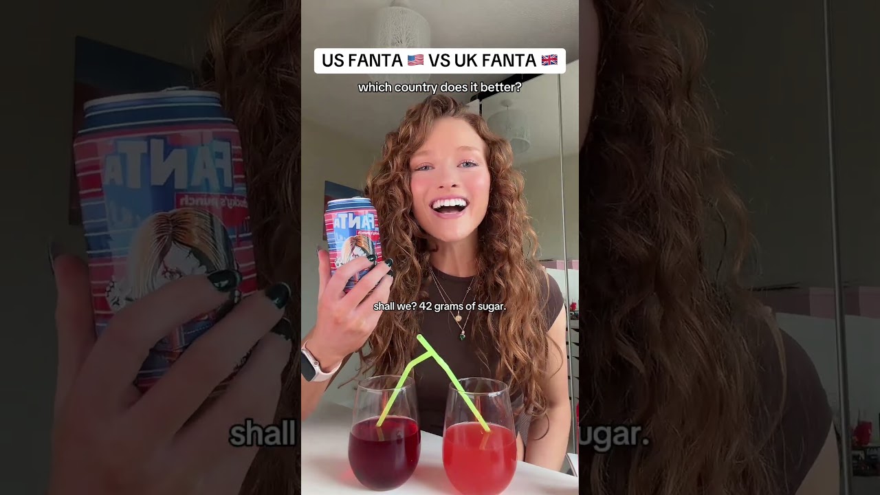 US FANTA 🇺🇸 VS UK FANTA 🇬🇧 which country does it better? #fanta #usa #uk #ukvsusa #cultural