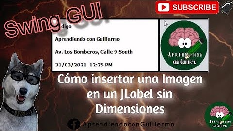 Swing GUI.- 😲 Cómo insertar IMAGEN en un JLabel sin DIMENSIONES 🤯 | Aprendiendo