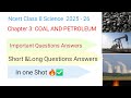 Ncert class 8th Science chapter 3 questions answers | Coal and petroleum | Ncert solutions 
