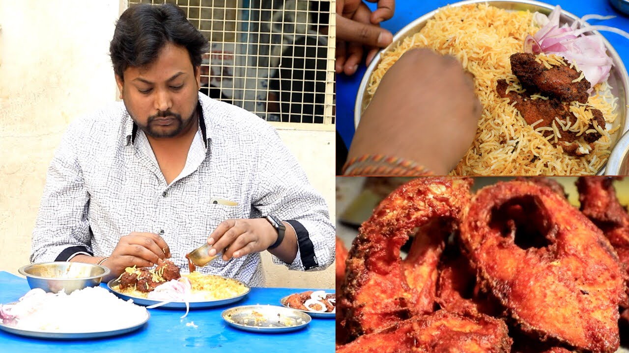 Amazing Fish Biryani Making | Best Fish Food in Hyderabad | Fish Canteen | Street Food Hyderabad | Street Byte