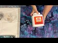 Varnishing your acrylic pour with a gloss lustre finish using mod podge gloss