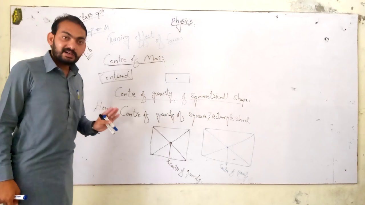 class 9 physics chapter 4 topic centre of gravity - YouTube