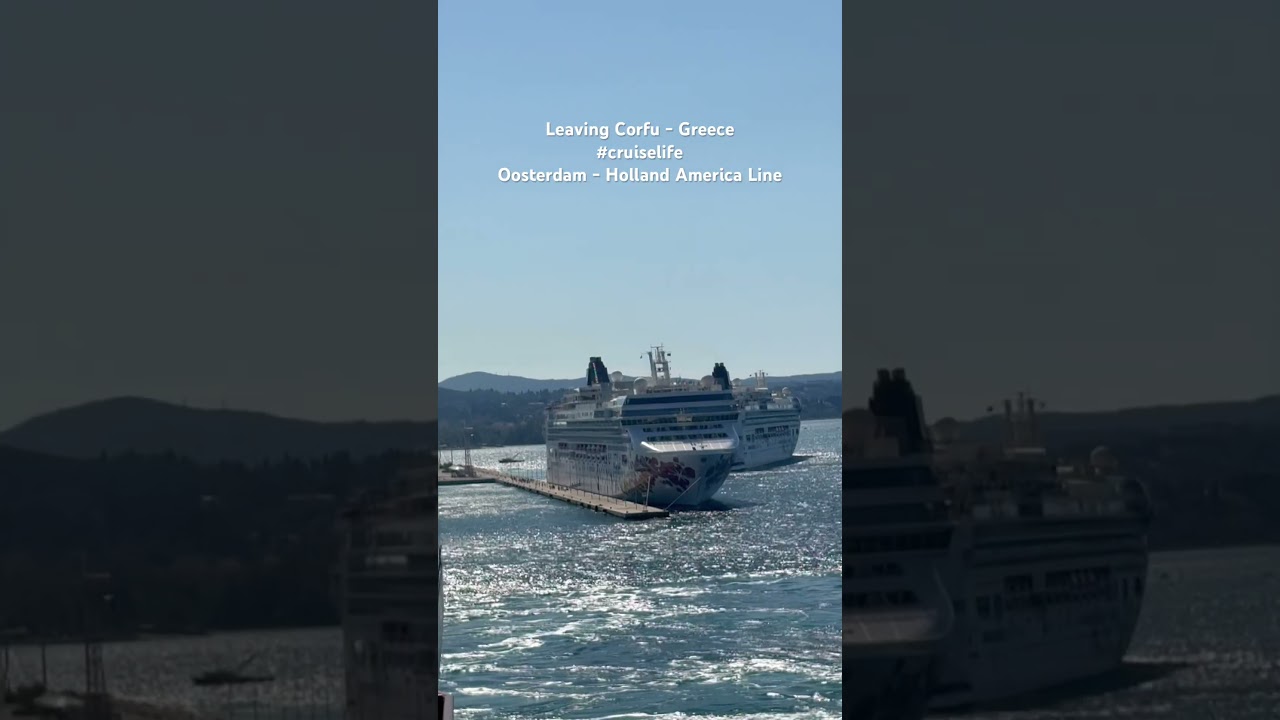 Leaving Corfu - Greece #cruiselife #cruise #corfu #greece #holiday #hollandamericaline #oosterdam