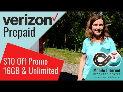 Verizon Prepaid $10/mo Off Promo - 16GB u0026 Unlimited Smartphone Plans