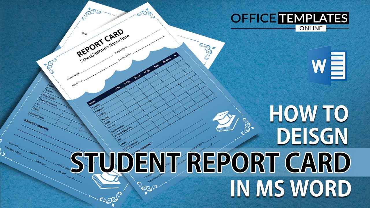 20+ Free Editable Result & Report Card Formats in MS Word With Regard To Rate Card Template Word