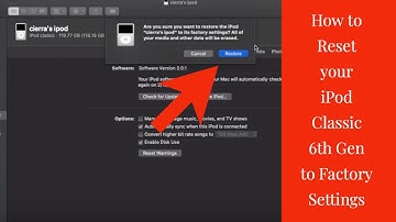 How to Reset your iPod Classic 6th Gen to Factory Settings 2020