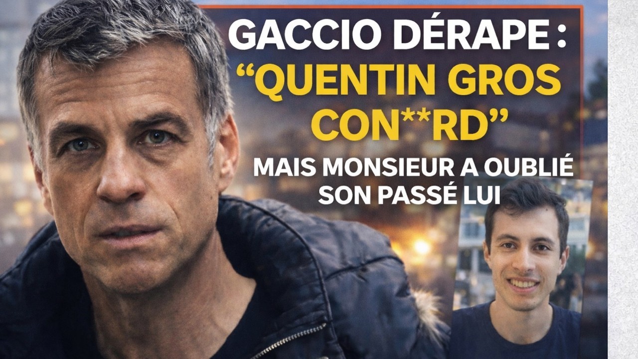 Mort de Quentin : les propos de Gaccio choquent la France. Faut-il lui rappeler son passé ?