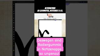 Vektorbasierter Radiergummi in Notizenapps #digitaleplanung #ipad #goodnotes #noteful #noteshelf