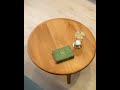 Bliss Solid Beech Wood Round Coffee Table – Minimalist Elegance with Lasting Durability