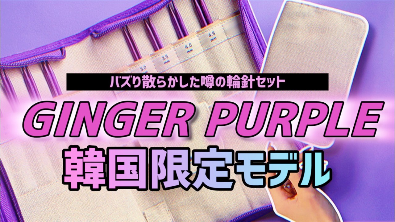 Invincible Purple] The Korea-exclusive circular needle set