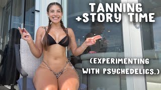 Let’s talk! PSYCHEDELICS / cannabis / life in general. (While tanning lol)