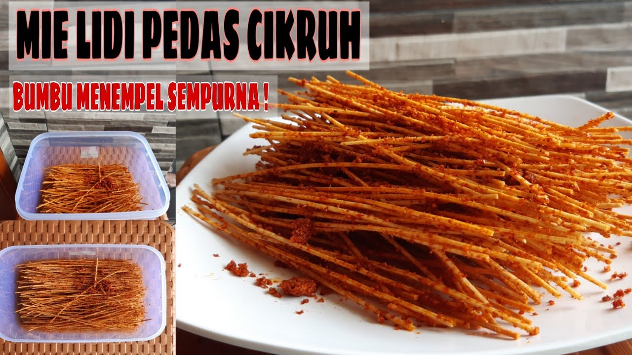 RESEP MIE LIDI PEDAS CIKRUH JAJANAN JADOEL BUMBU MENEMPEL SEMPURNA