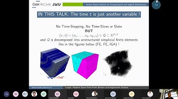 OptiMACS Network Short Course: Langer, Adaptive Space-Time Finite Element and Isogeometric Analysis