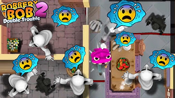 Robbery Bob 2 Hauntington : Dealer Costume Vs Chompzilla Costume Use Tool Part 10