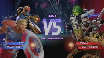 MARVEL VS. CAPCOM: INFINITE Nova Alt., Captain America Alt. In Arcade Mode
