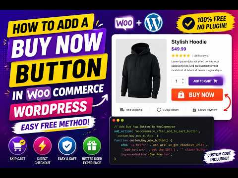 How to Add a Buy Now Button in WooCommerce WordPress – Easy Free Method