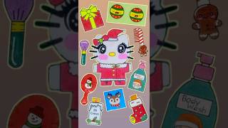 🎄Paper DIY🎄Sanrio Blind Bag : Hello Kitty Skincare & Makeup for Christmas Part.2 #art #craft