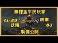 天堂m✶無課金Lv.53妖精✶分享我如何達到防禦-85