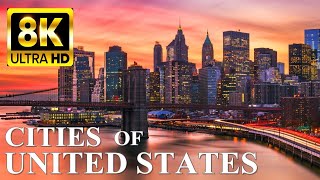 Flying over American Cities 8K Ultra HD – Part 2 by 8K VIDEOS HDR 38,149 views 4 months ago 20 minutes