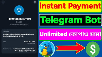 Instant payment telegram bot | instant payment earning site #crypto