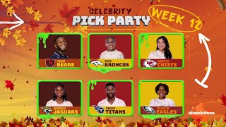 Celebrity Pick Party: Nickelodeon Slimetime Team vs. Key Mitchell | NFL Slimetime