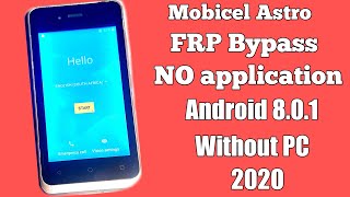 Mobicel Astro Frp Unlock/Bypass Google Account Lock  without application 2020 New Method screenshot 5
