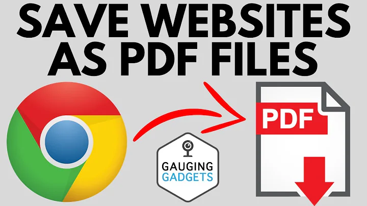 Save Websites as PDF in Google Chrome - Print to PDF in Chrome Browser