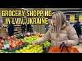 Life in Ukraine 🇺🇦 Grocery Shopping at Silpo Supermarket | Lviv Walking Tour (No Music, ASMR)