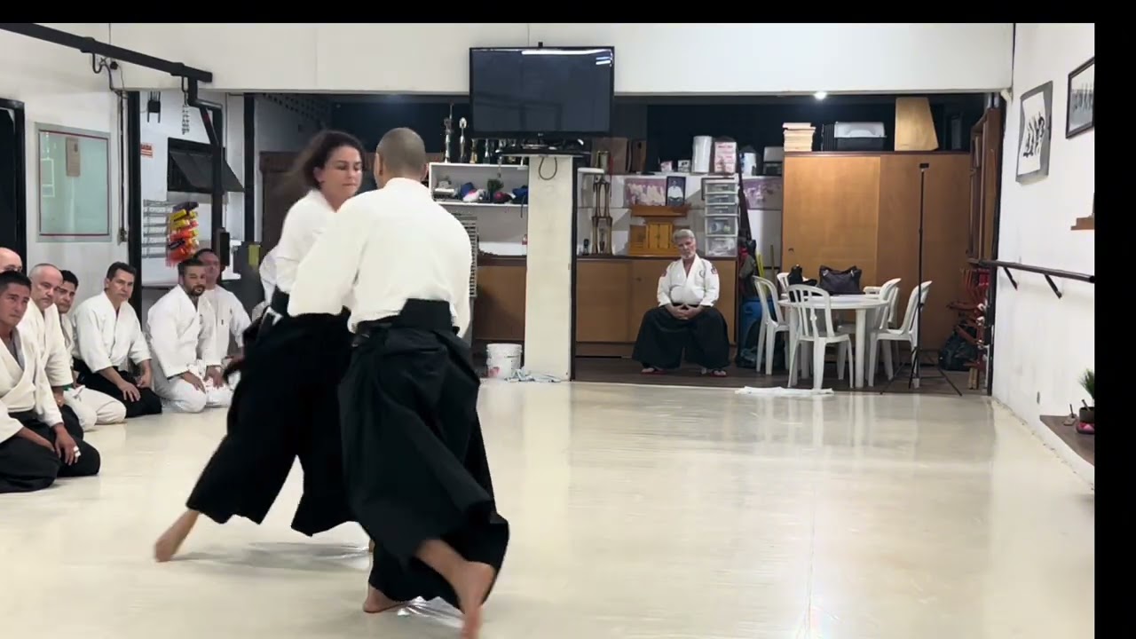 Aikido - Ai hanmi Katate tori. Ênfase no Irimi nage . Com @LeonardoSodreAikido 