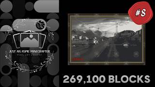 Minecraft Pixel Art Build (269,100 Blocks): From Inside to Outside Again – VOD #8