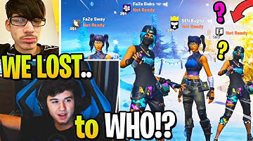 FaZe SWAY & BUGHA *REGRET* 2v2ing THIS *UNKNOWN* CONTROLLER PLAYER after THIS! (Fortnite)