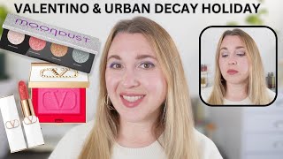 VALENTINO & URBAN DECAY HOLIDAY: Pink is Punk Blush, Roman Grace Lipstick, Moondust Galactic Cowgirl