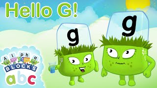 @officialalphablocks - Say Hello to G! | Meet the Alphabet | Learn to Spell