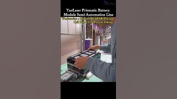 Prismatic Battery Module Production Line--BUSBAR Placing and Cell Pole CCD Picture Taking-YaoLaser