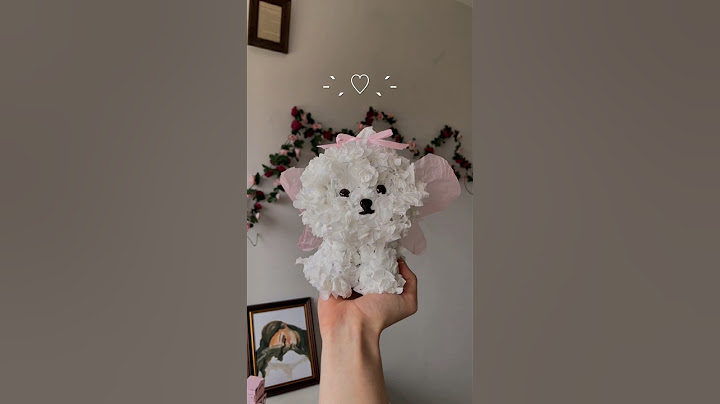 Diy flower puppy gift 🐶🐾 #diy