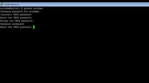 Linux - passwd Command - w3resource
