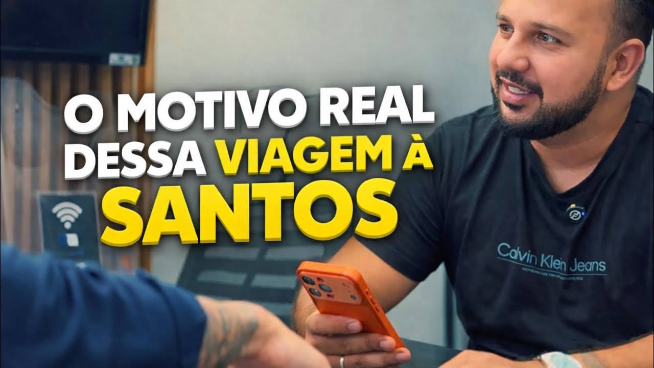 Bastidores de uma visita de negócios em Santos 