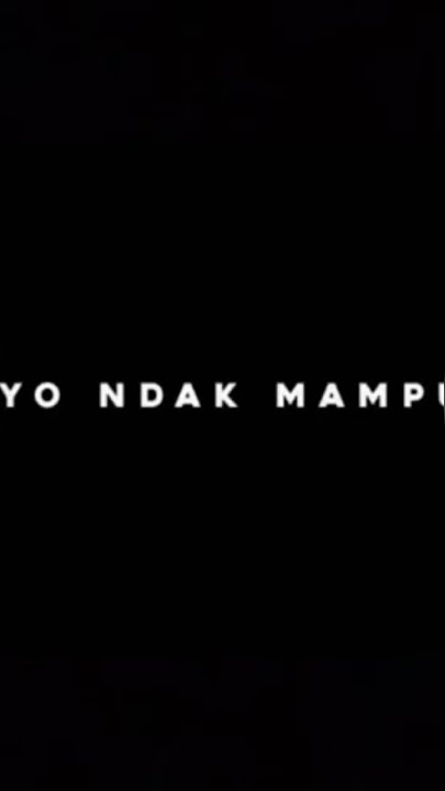 Dj yo ndak mampu