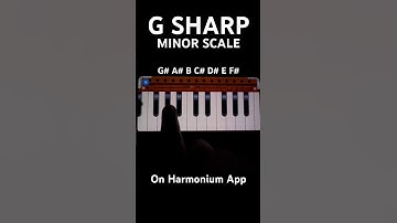 G Sharp Minor Scale On Harmonium #shortsyoutube #pianolessons #keyboardlessons #harmoniumtutorial