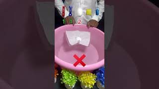 TRY TO GUESS HOW MANY TISSUES PAPER IT TOOKS!  #experiment #satisfying #asmrvideo #comedyeffect